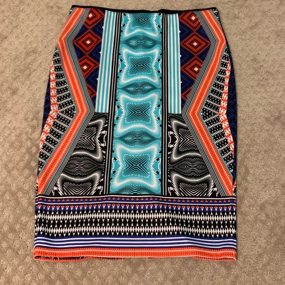 Bisou Bisou stretch knee length skirt